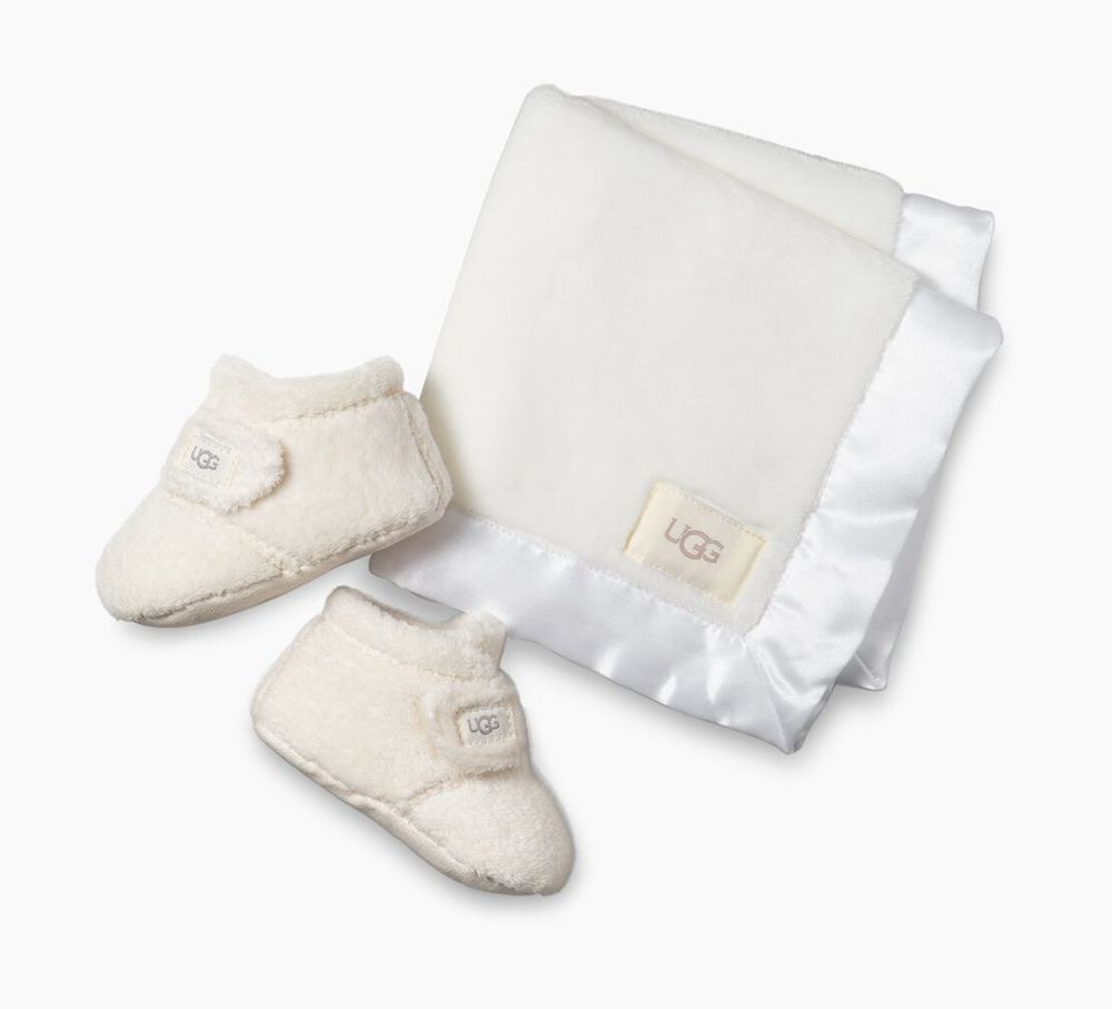 Ugg Bixbee And Lovey Blanket - Kids Bootie - White - NZ (3514CNRSY)